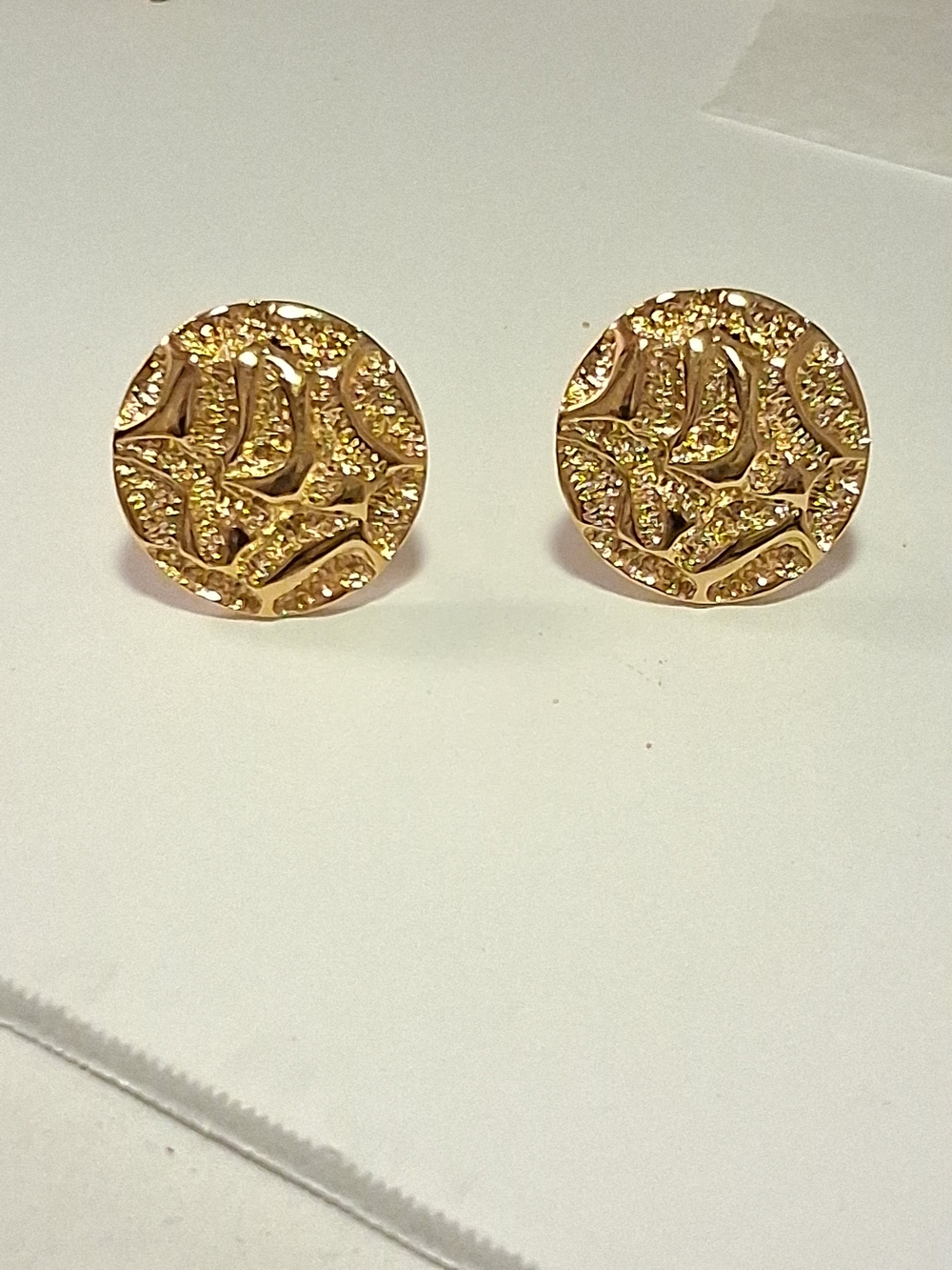 Avon | 1980's | "Golden Nugget" | Clip-on | Earrings
